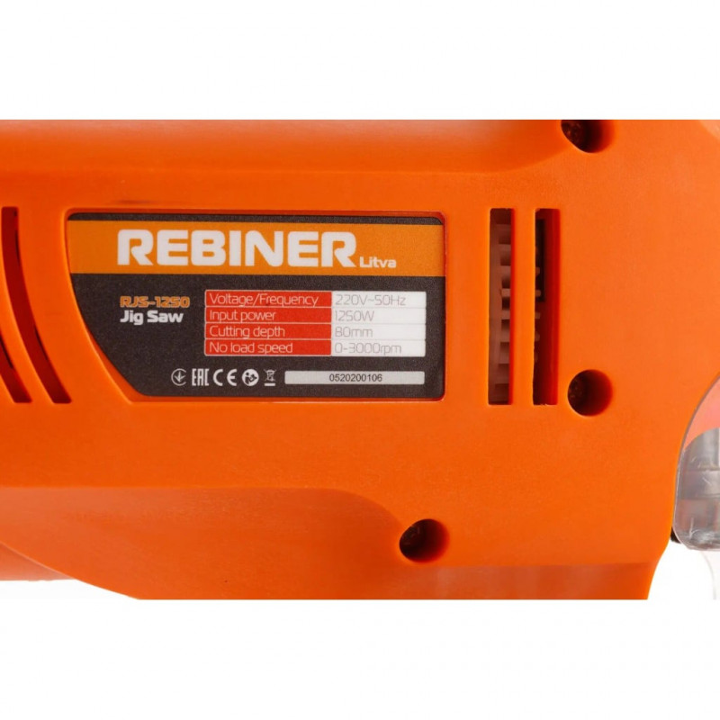 Електролобзик Rebiner RJS-1250