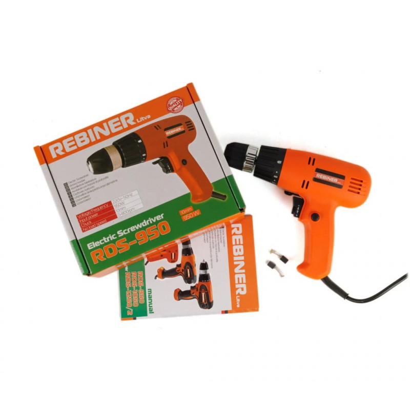Шуруповерт мережевий Rebiner RDS-950