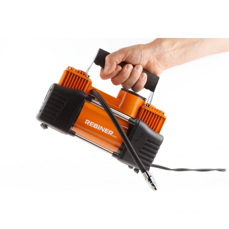 Компресор автомобільний Rebiner RAC-410 двопоршневий