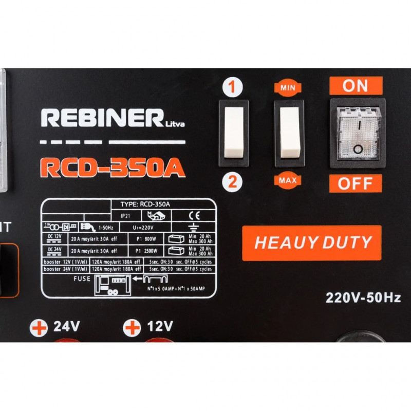 Пуско-зарядний пристрій Rebiner RCD-350A