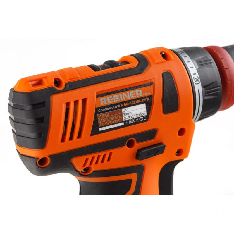 Шуруповерт акумуляторний Rebiner RAD-12LiSL DFR