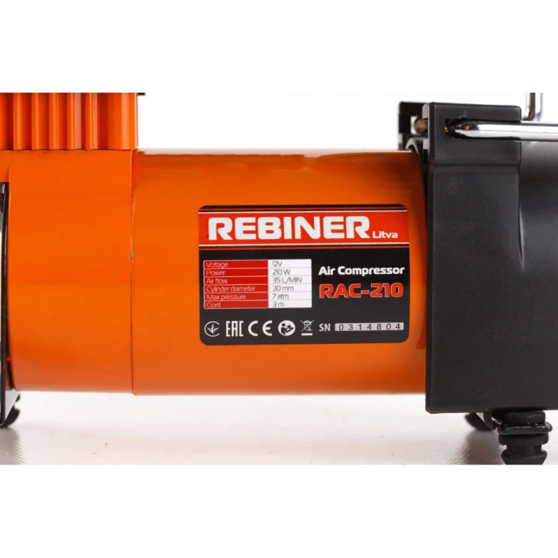 Компресор автомобільний Rebiner RAC-210