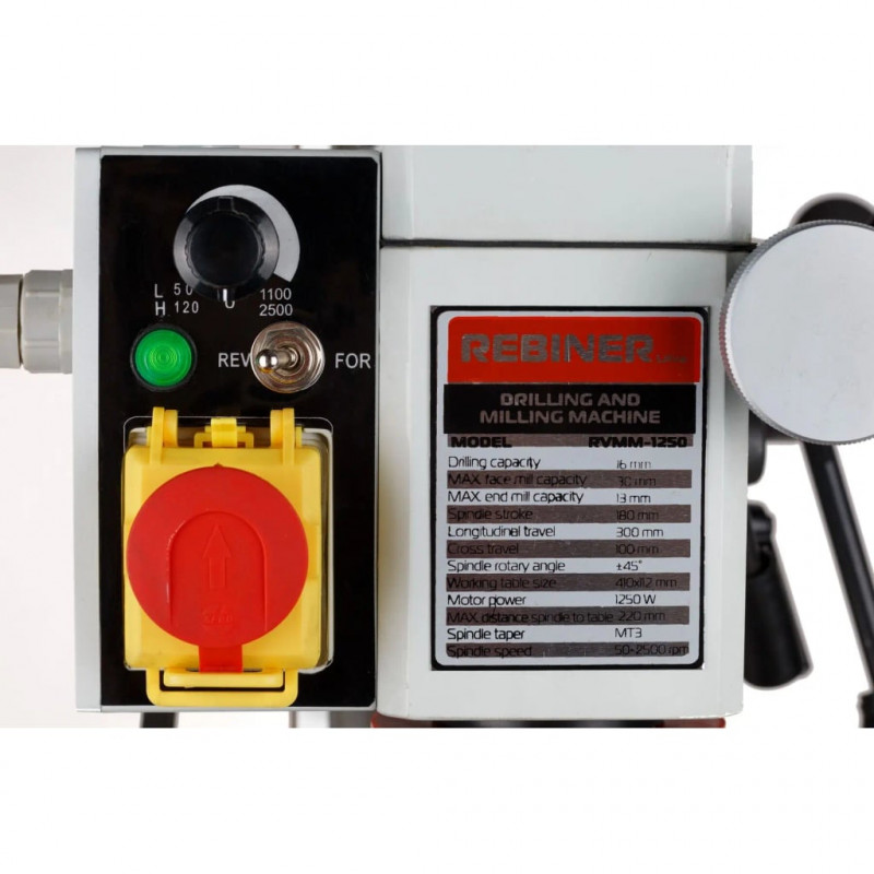 Фрезерний верстат по металу Rebiner RVMM-1250