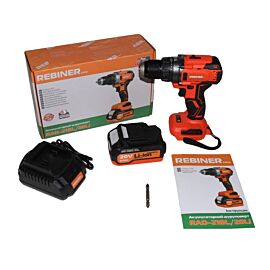 Безщітковий акумуляторний шуруповерт двошвидкісний Rebiner RAD-21BL/20Li
