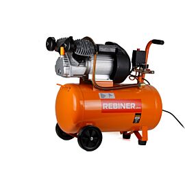 Компресор двоциліндровий Rebiner 50 л (3 кВт, 420 л/хв, 220 В)