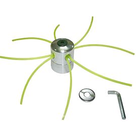 Головка для тримера металева (павук) Rebiner RTH-C010 з жилкою