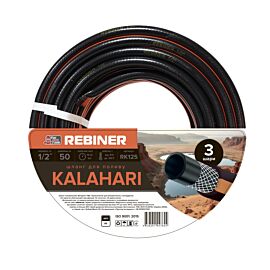 Шланг для поливу 1/2" (12.7 мм) 50 м армований Rebiner Kalahari RK125