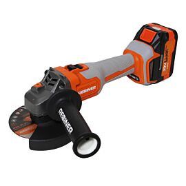 Безщеточная аккумуляторная шлифмашина Rebiner RAG-125BLK/20Li