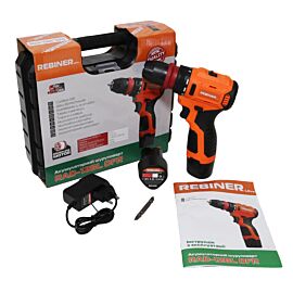 Безщітковий акумуляторний шуруповерт двошвидкісний Rebiner RAD-12BL DFR