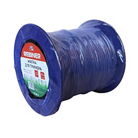 Леска для триммера 3.0 мм 300 м армированая квадрат бухта Rebiner RTL-3.0(300AK)