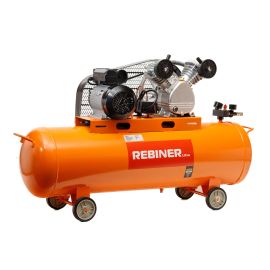Компресор двоциліндровий Rebiner 120 л (3 кВт, 520 л/хв, 220 В)