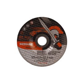 Круг шліфувальний по металу (125×6.0×22.2 мм) Rebiner (увігнутий)
