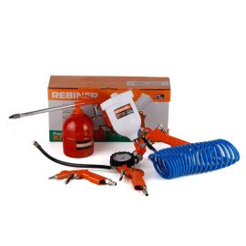 Набор пневмоинструмента 5 ед. Rebiner KIT-5R для компрессора