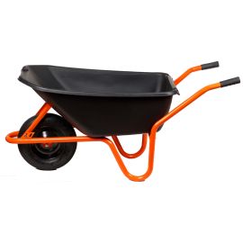 Тачка строительная Rebiner 110 л с пластиковым корытом